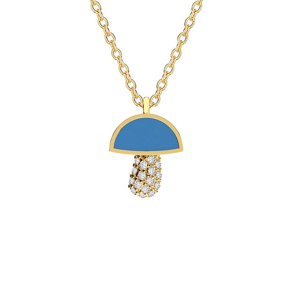 Gabi Rielle 14K Over Silver Turquoise Agate Cz Stackable Necklace, No Color